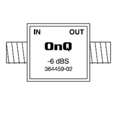 Legrand - On-Q 364459-02 6 dB Attenuator with DC Block