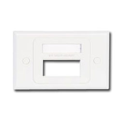 Siemon MX-HFP-03-02 Single Gang Horizontal MAX Australian/Italian Faceplate for 3 Modules