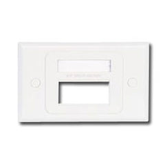 Siemon MX-HFP-03-02 Single Gang Horizontal MAX Australian/Italian Faceplate for 3 Modules