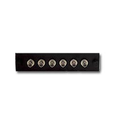 ICC ICFOPT16BK 6 Simplex ST Adapter Panel