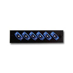 ICC ICFOPS16BK SC Fiber Optic Adapter Panel 6-Port Simplex Metal
