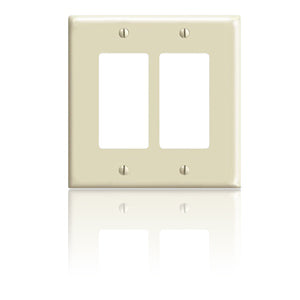 Leviton 80609 Midway Decora Wallplate - 2 Gang