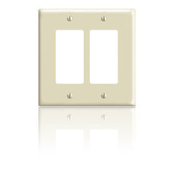 Leviton 80609 Midway Decora Wallplate - 2 Gang