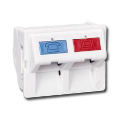 Siemon CT-C6-C6-02 Angled CT 6 Double Coupler - Cat