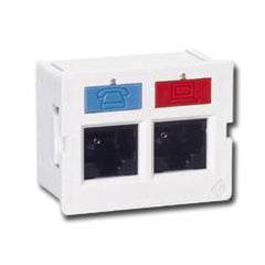 Siemon CT-F-C6-C6-02 Flat CT 6 Double Coupler - Cat