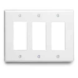Leviton 80611 Midway Decora Wallplate - 3 Gang