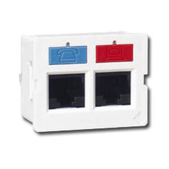 Siemon CT-F-C5-C5-02 Flat CT 5e Double Coupler - Cat