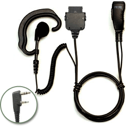Pryme SPM-301EB Medium Duty Lapel Mic for Kenwood/Relm Radios