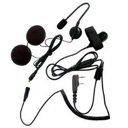 Pryme SPM-801B SPM-800 Series Medium Duty In-Helmet Mic for Kenwood/Relm Radios - 3/4