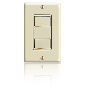 Leviton 1754 Dual Rocker Combination Switch