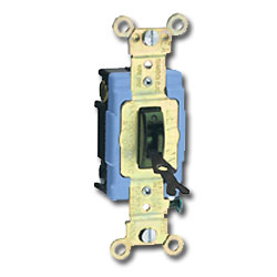 Leviton 1201-2L Toggle Locking Single-Pole AC Quiet Switch - 15 Amp