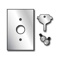 Leviton 84071-40 Stainless Steel Wallplate with Security Screws