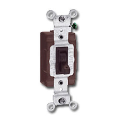 Leviton 54501-2 Single-Pole, Framed Toggle Side Wired Quiet Switch