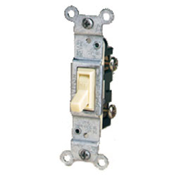 Leviton 2653-2 CO/ALR Side Wired Framed 3-Way Toggle