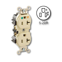 Leviton 8300-IG Isolated Ground Narrow Body Duplex Receptacle