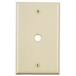 Allen Tel CT103 Plastic Flush Wall Plates with 3/8" Hole for F-Connectors