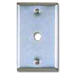 Allen Tel ATBK-CX Stainless Steel Flush Wall Plates For 1 Coax Connector .005