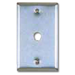 Allen Tel ATBK-CX Stainless Steel Flush Wall Plates For 1 Coax Connector .005