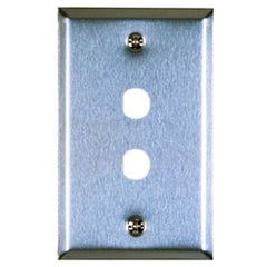 Allen Tel ATBK-F Stainless Steel Flush Wall Plates For 1 or 2 F-type .375