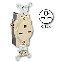 Leviton 5661 Narrow Body Single Receptacle