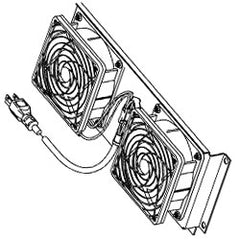 Chatsworth Products 11755-003 Fan/Filter Kit for Wall Enclosures