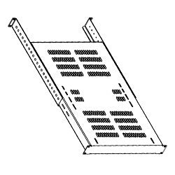 Chatsworth Products 14072-X19 Vented Fixed Shelf 19" W x 29" D