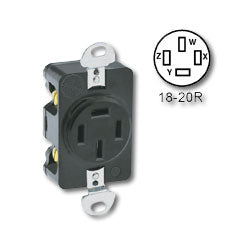 Leviton 7250-FR Flush Mount Receptacle