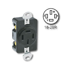Leviton 7250-FR Flush Mount Receptacle