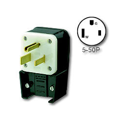 Leviton 9550-P 50Amp Flush Mount Receptacle Matching Angle Plug