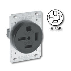 Leviton 8450 Flush Mount Receptacle 50Amp 250V