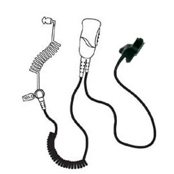 Pryme SPM-1323 Medium Duty Lapel Mic with Acoustic Tube Earphone for EF Johnson and Motorola Radios