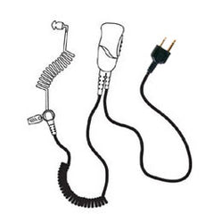 Pryme SPM-1300 Medium Duty Lapel Mic with Acoustic Tube Earphone for Cobra, Icom, Maxon, Midland, and Yaesu Radios