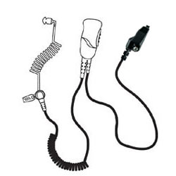 Pryme SPM-1311 SPM-1300 Series Medium Duty Lapel Mic with Acoustic Tube Earphone for Kenwood Radios