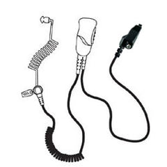 Pryme SPM-1311 SPM-1300 Series Medium Duty Lapel Mic with Acoustic Tube Earphone for Kenwood Radios