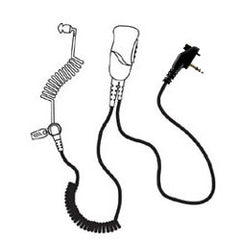 Pryme SPM-1304 Medium Duty Lapel Mic with Acoustic Tube Earphone for Maxon Radio
