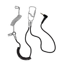 Pryme SPM-1302 Medium Duty Lapel Mic with Acoustic Tube Earphone for Vertex Radios
