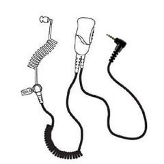 Pryme SPM-1302 Medium Duty Lapel Mic with Acoustic Tube Earphone for Vertex Radios