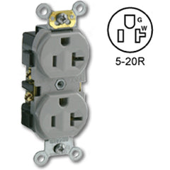 Leviton CR20 Side Wired 20A 125V Duplex Receptacle