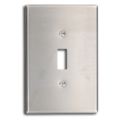 Leviton 84101-40 1-Gang 1-Toggle Oversized Metal Wallplate