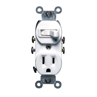 Leviton 5225 Single-Pole Switch/ Combination Receptacle