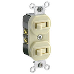 Leviton 5224 2 Single-Pole Switches, Non-Grounding