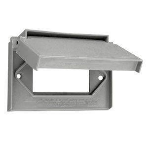 Leviton 4996 Single Gang Flush Cover Wallplate, Thermoplastic Nylon