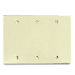Leviton 86033 3-Gang Blank Plate