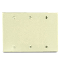 Leviton 86033 3-Gang Blank Plate