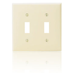 Leviton 80709 Commercial Grade Nylon Wallplates 2-Gang