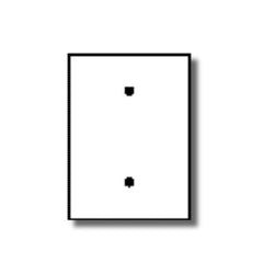 Leviton 80719 Commercial Grade Nylon Wallplates 1-Gang 1-Blank Strap Mount
