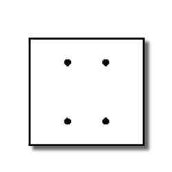 Leviton 80734 2-Gang No Device Blank Wallplate