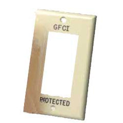 Leviton 80401-GF Hot Stamped Nylon Wallplate 1-Gang 1-Decora