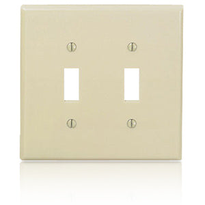 Leviton PJ2 2-Toggle Midway Size Nylon Wallplate