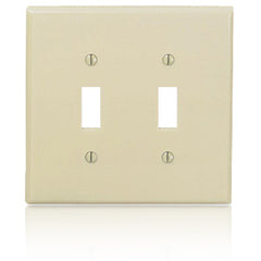 Leviton PJ2 2-Toggle Midway Size Nylon Wallplate